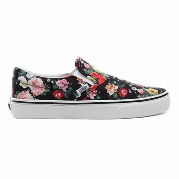 Damske Slip On Tenisky Vans Garden Floral Classic Čierne/Biele VA70GBJPV